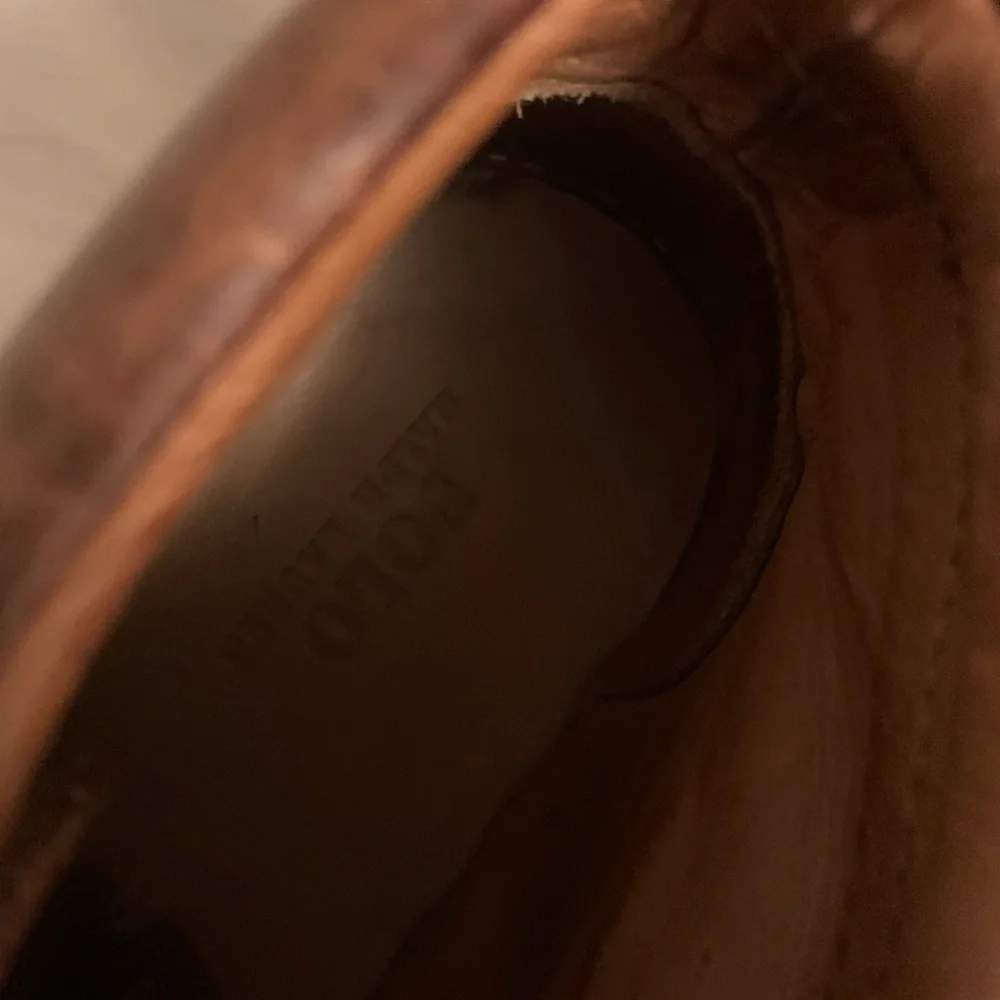 Polo Ralph Lauren Brown and Black Leather Boots - Picture 2 of 4